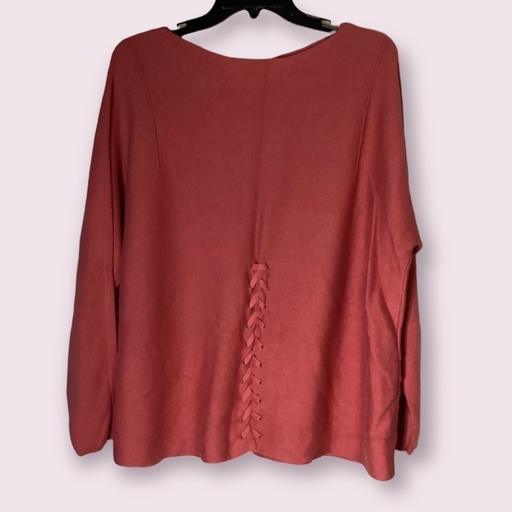 J. Jill Lace up back sweater (1st picture is back of
